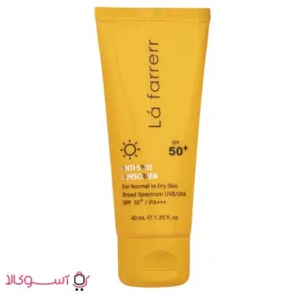 خرید کرم ضد آفتاب بی رنگ لافارر مدل anti spot