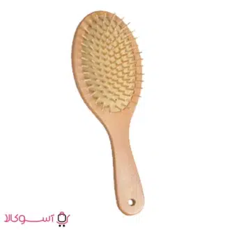 خرید برس مو چوبی مدل گرد