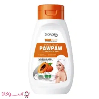 خرید نمک حمام لایه بردار بدن بیوآکوا مدل paw paw