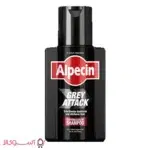 خرید شامپو کافئین و رنگ موی آلپسین مدل gray attack