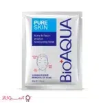 خرید ماسک ورقه ای صورت ضد جوش و آکنه بیوآکوا مدل pure skin