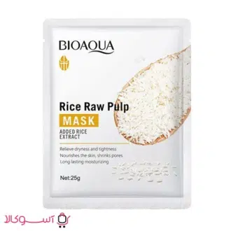 خرید ماسک ورقه ای برنج بیوآکوا مدل rice raw pulp