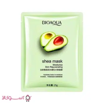 خرید ماسک ورقه ای آووکادو بیوآکوا مدل shea mask