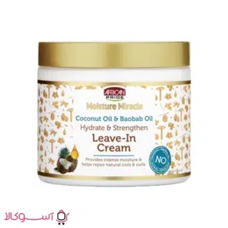 خرید کرم آبرسان مو افریکن پراید مدل روغن نارگیل و بائوباب