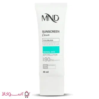 خرید کرم ضدآفتاب بی رنگ ام ان دی مدل spf 90