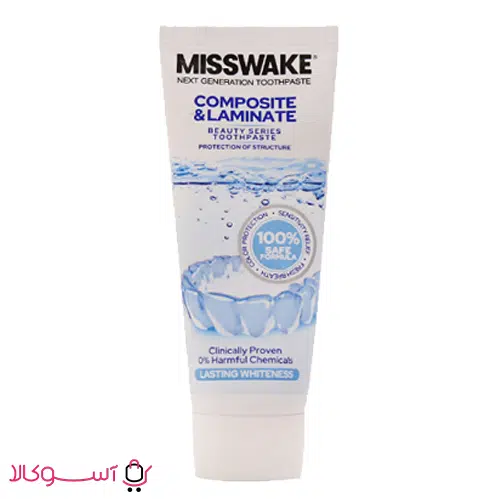 misswake-composite-and-laminate خرید خمیر دندان میسویک مناسب دندان های کامپوزیت و لمینت شده