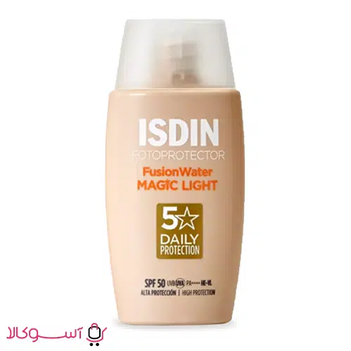 isdin-magic-light خرید ضد آفتاب ایزدین فیوژن واتر مدل magic light