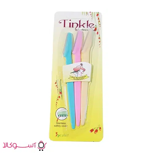 Pack-of-three-Tink خرید پک سه تایی تیغ ابرو تینک لبه صاف