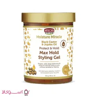 خرید ژل حالت دهنده قوی مو افریکن پراید مدل max hold