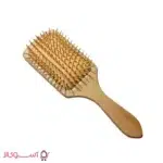 خرید برس مو چوبی مستطیلی کف کرمی سایز بزرگ