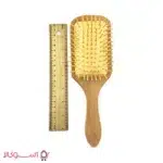 برس مو چوبی مستطیلی کف کرمی سایز بزرگ ارزان