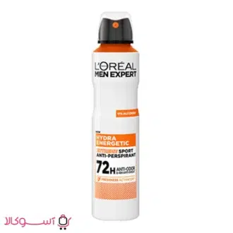 خرید اسپری ضدتعریق مردانه لورآل مدل hydra energetic